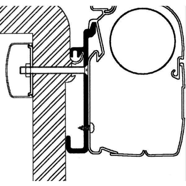Thule Adapter Rapido Serie 7, 8, 9, Länge 3,5 M 3 Thule Adapter Rapido Serie 7, 8, 9, Länge 3,5 M