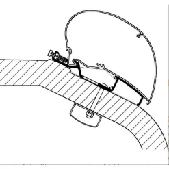 Thule Adapter LMC Liberty TI / TEC, Länge 3,5 M
