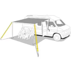 Sturmband Für Markisen Fiamma Tie Down S, Black -Qualitätsgeschäft Für Campingausrüstung 11580 3 abspannband fiamma tie down black markise 2