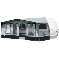 Wohnwagen-Vorzelt Brand Topas 240 -Qualitätsgeschäft Für Campingausrüstung brand topas 240 wohnwagenvorzelt tuer mittig seitenwand abgeklappt 1000 1 21963