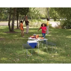 Campingtisch Mit Bank Coleman Pack-Away Table For 4 -Qualitätsgeschäft Für Campingausrüstung campingtisch coleman pack away table for 4 sitzgruppe picknicktisch 4 12628