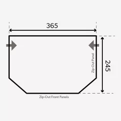 Aufblasbares Vorzelt Dometic Pop Air Pro 365 Für Eriba / Trigano -Qualitätsgeschäft Für Campingausrüstung dometic aufblasbares vorzelt pop air pro 365 wohnwagenvorzelt grundflaeche masse 1000 3 23270