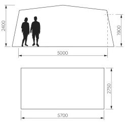 Wohnwagen-Vorzelt Dometic Residence AIR All-Season | Grösse 13 | 950 - 975 -Qualitätsgeschäft Für Campingausrüstung dometic residence air all season groesse 13 groessenangaben wohnwagenvorzelt 1000 1 24711