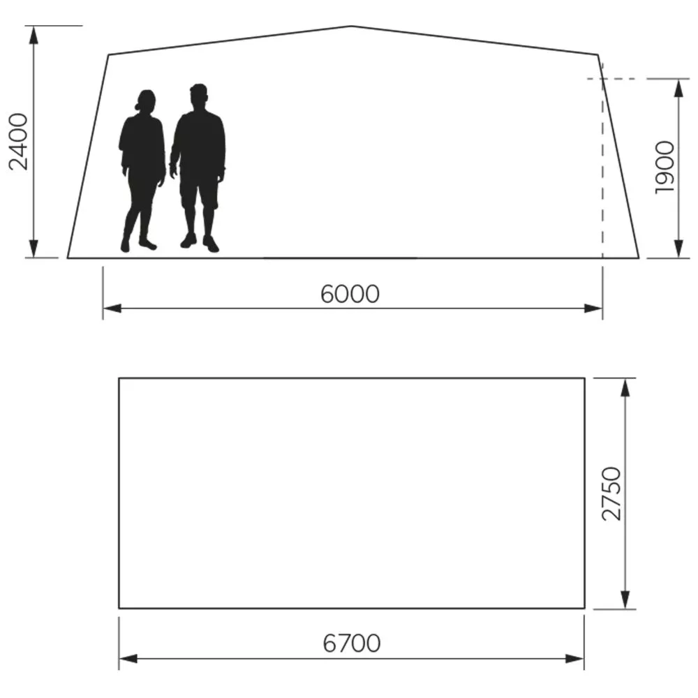 Wohnwagenvorzelt Dometic Residence AIR All-Season | Grösse 17 | 1.050 - 1.075 4 Wohnwagenvorzelt Dometic Residence AIR All-Season | Grösse 17 | 1.050 - 1.075 – Bild 2