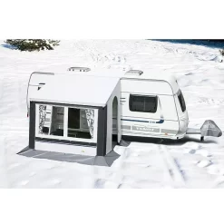 Wintervorzelt DWT Cortina II, Grau, Grösse 4 -Qualitätsgeschäft Für Campingausrüstung dwt teilvorzelt vorzelt cortina II cortina 2 grau wohnwagenvorzelt 3 2 18396