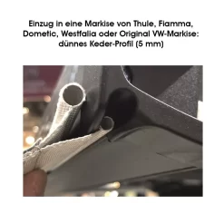 Buszelt-Kederadapter Outwell Befestigung-Adapter-Set Mit Doppelkeder 7-7+5 Mm -Qualitätsgeschäft Für Campingausrüstung outwell einzug in eine markise von thule fiamma dometic westfalia oder original vw markise duennes keder profil 5 mm 1000 6 20116