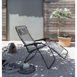 Relaxstuhl Lafuma RSXA Clip, Terre -Qualitätsgeschäft Für Campingausrüstung relaxsessel lafuma rsxa clip batyline iso terre relaxstuhl campingstuhl klappbarer grauer liegestuhl 000 2 23927