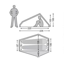 Trekkingzelt Nordisk Telemark 2 LW, Forest Green -Qualitätsgeschäft Für Campingausrüstung trekkingzelt nordisk telemark 2 lw forest green groesse 2 7808